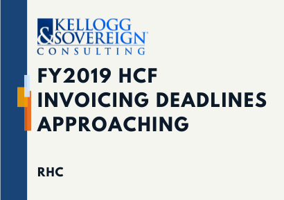 FY2019 HCF Invoicing Deadlines Approaching